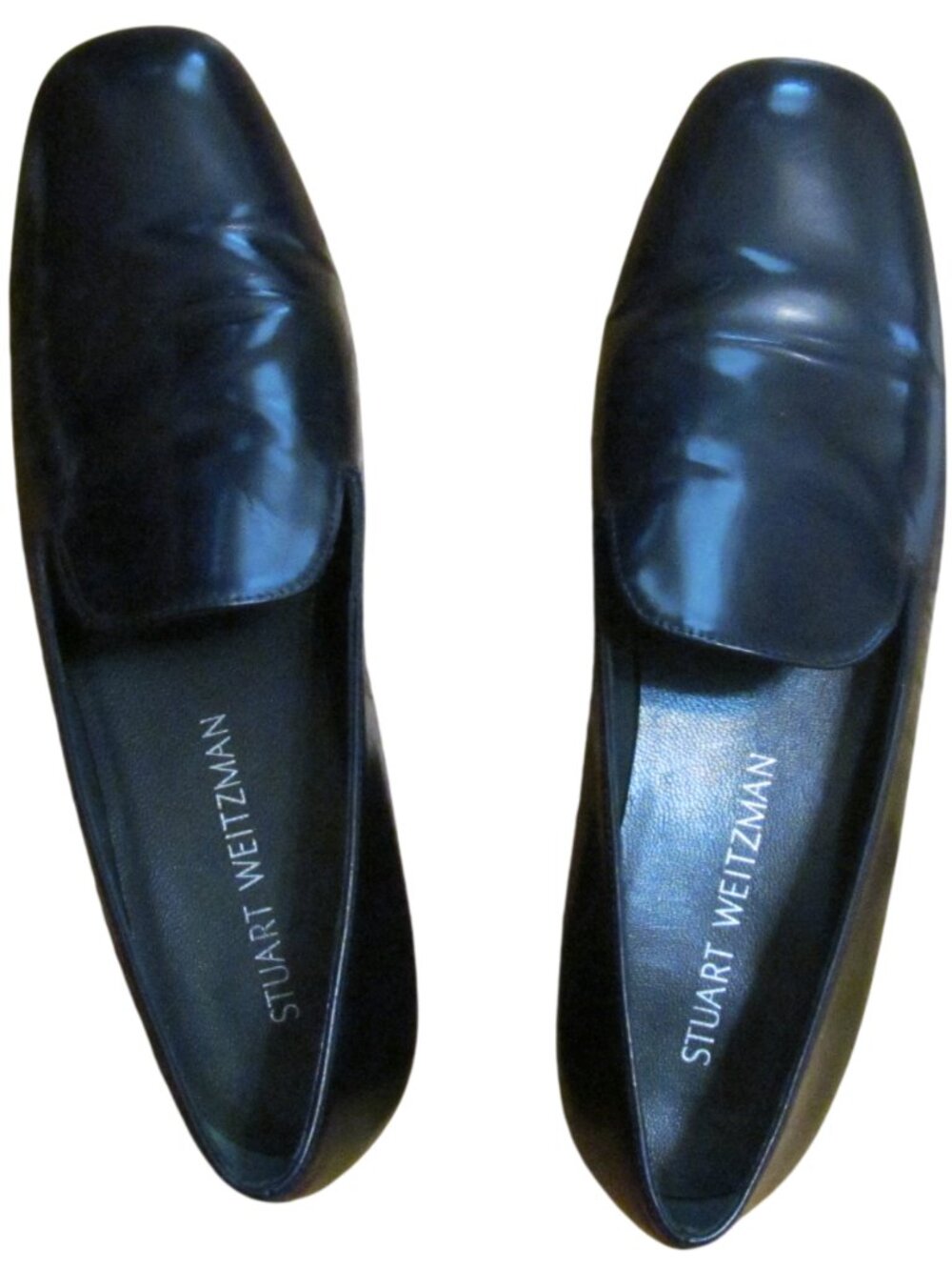 Stuart Weitzman Black Leather Loafers